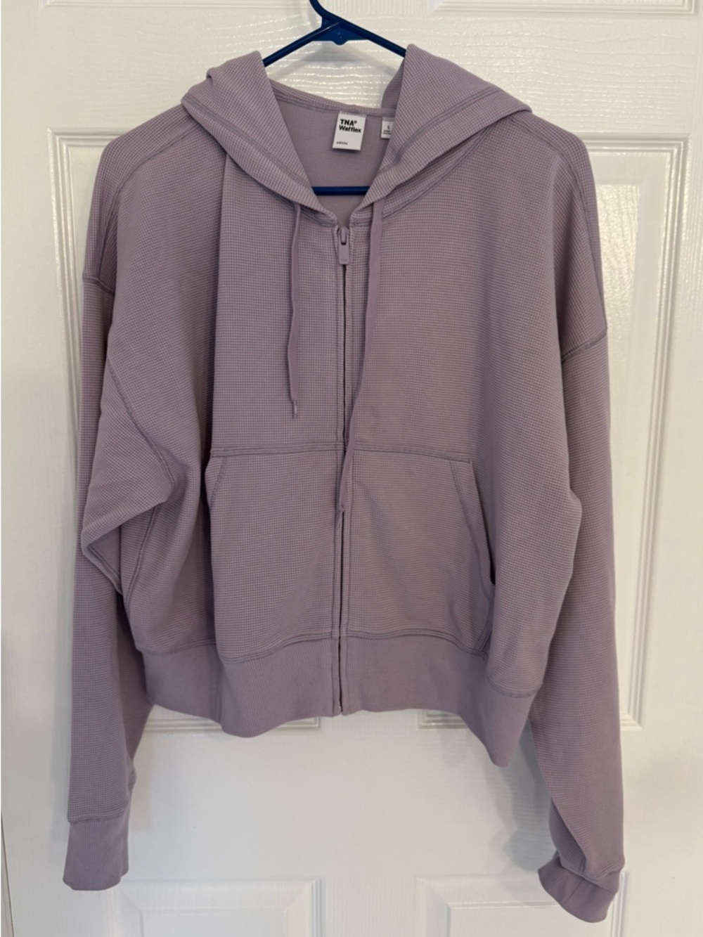 Aritzia Wafflex Eddy Zip Hoodie L